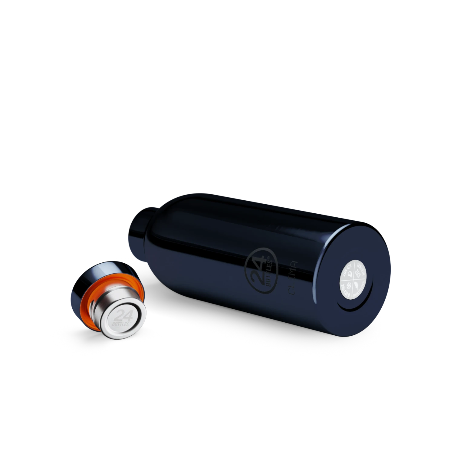 24Bottles Clima Bottle | Black Radiance - 500 Ml - Image 3