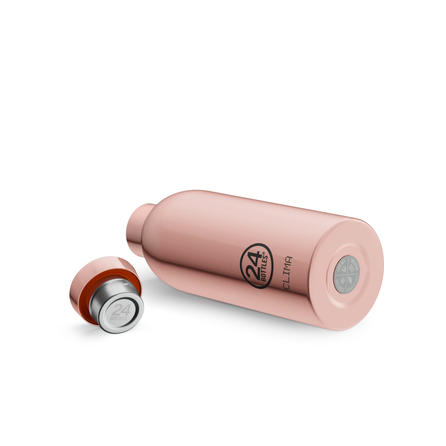 24Bottles Clima Bottle | Rose Gold - 500 Ml - Image 3