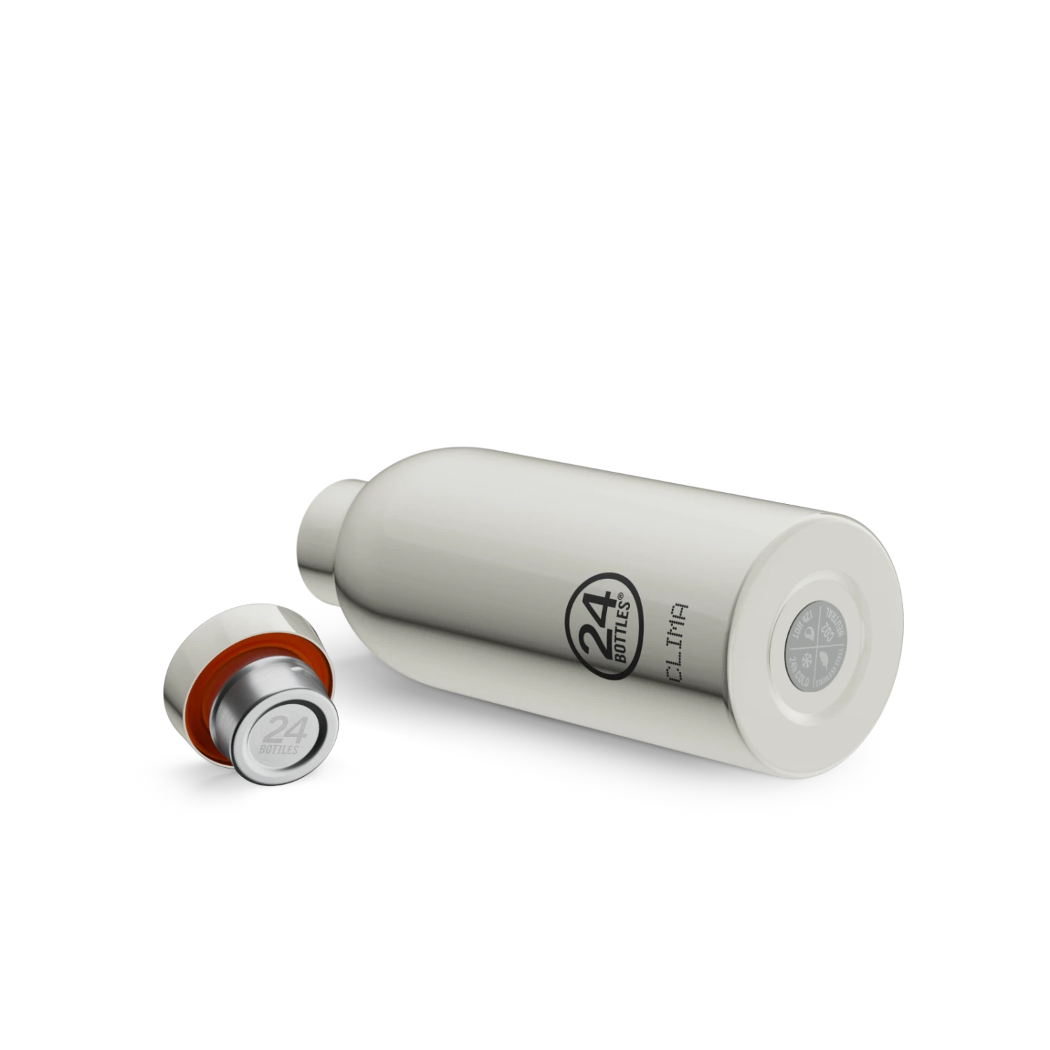 24Bottles Clima Bottle | Mirror Steel - 500 Ml - Image 3