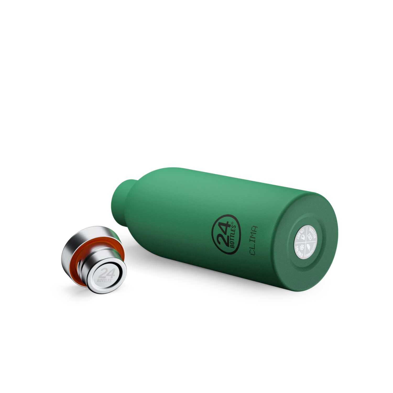 24Bottles Clima Bottle | Emerald Green - 500 Ml - Image 3