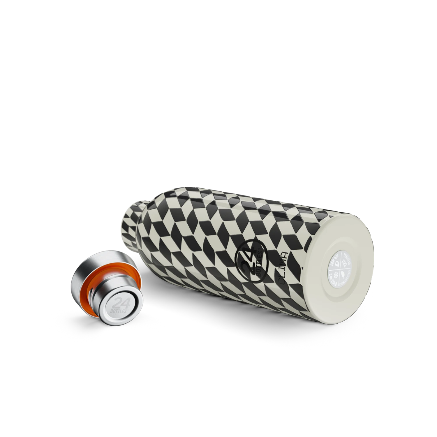 24Bottles Clima Bottle | Groovy White - 500 Ml - Image 3