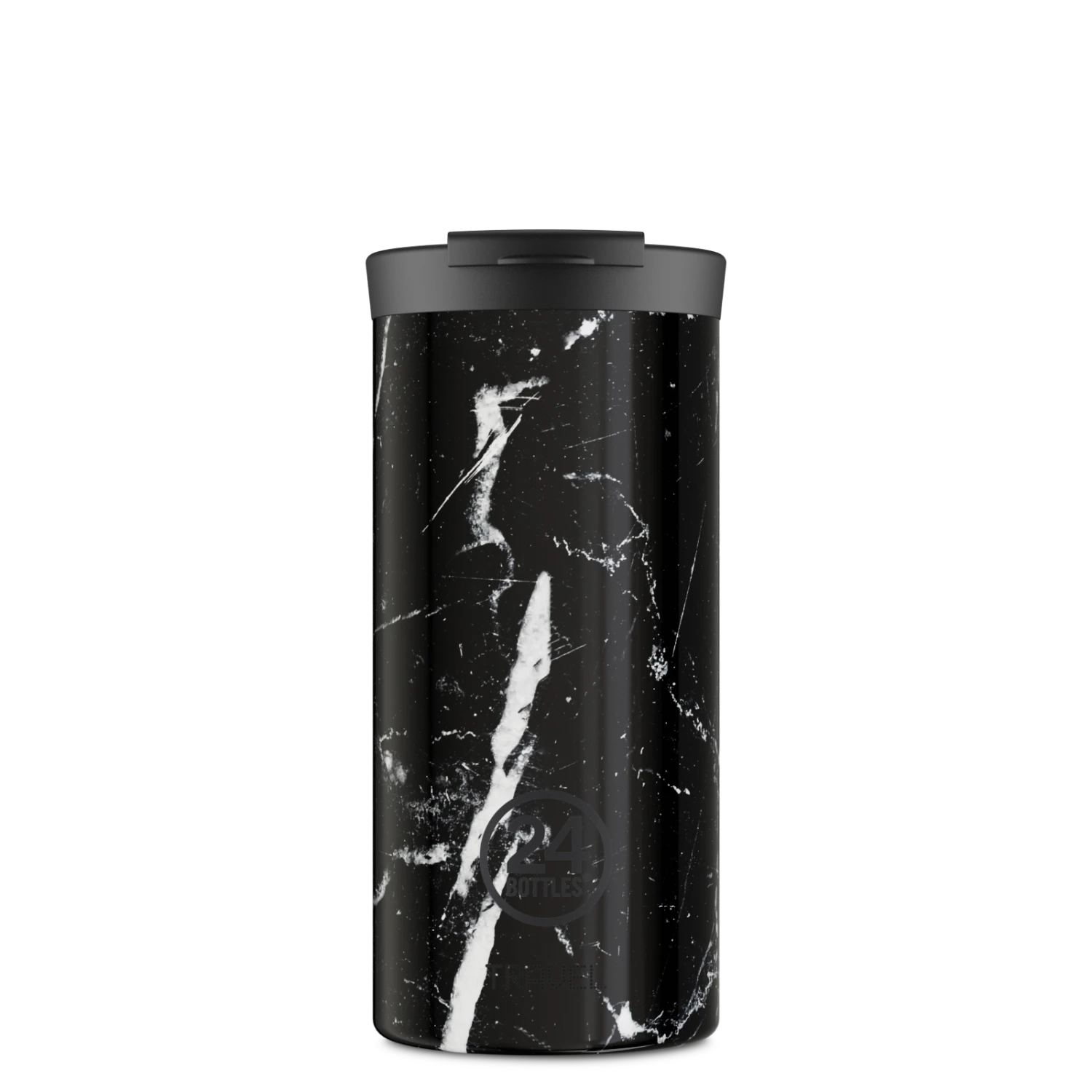 24Bottles Travel Tumbler | Black Marble - 600 Ml