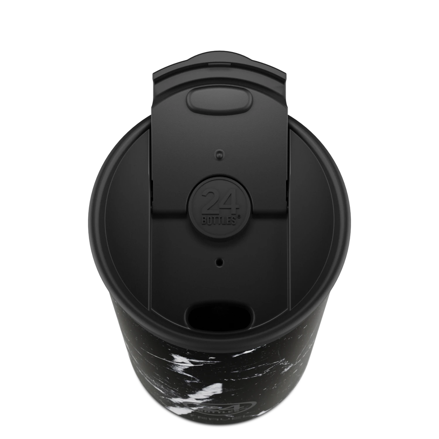 24Bottles Travel Tumbler | Black Marble - 600 Ml - Image 3