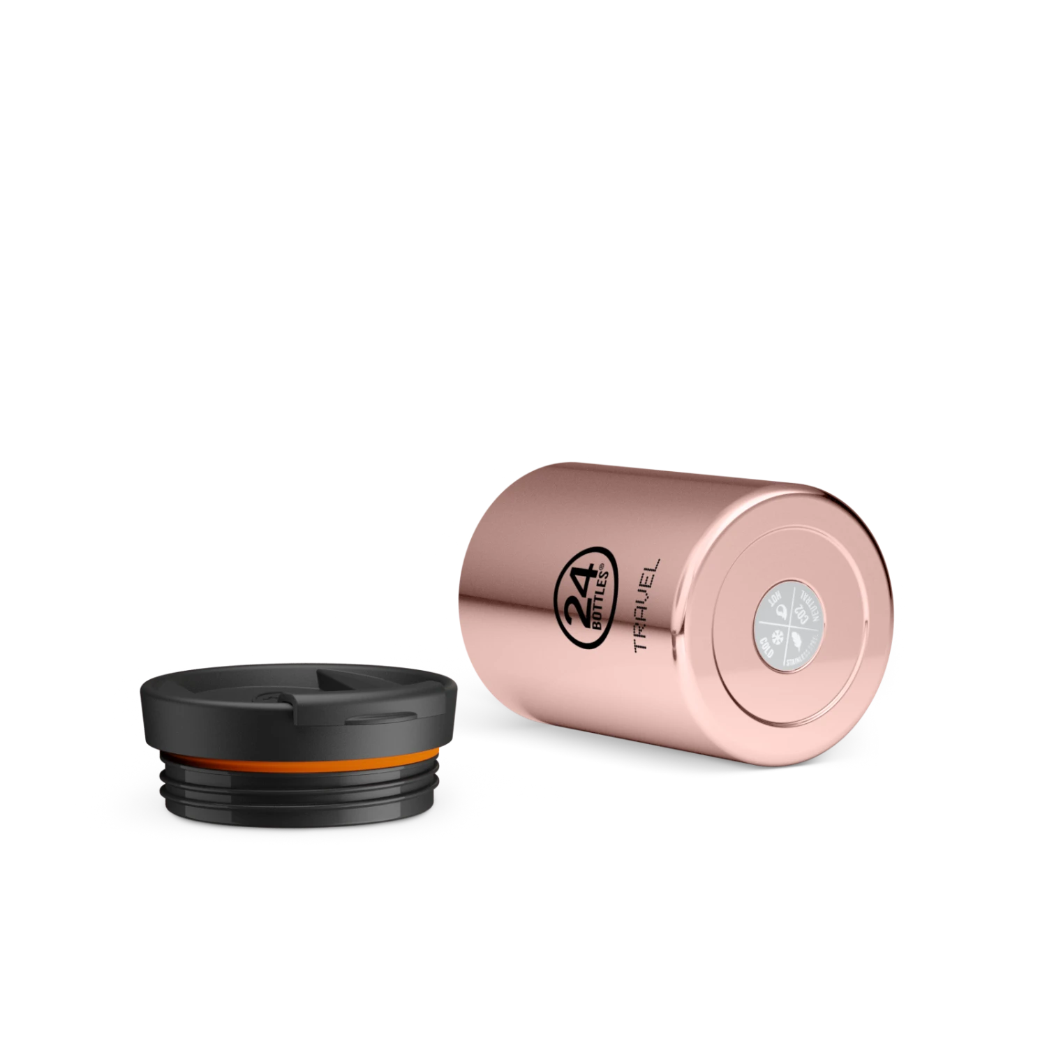 24Bottles Travel Tumbler | Rose Gold - 350 Ml - Image 2