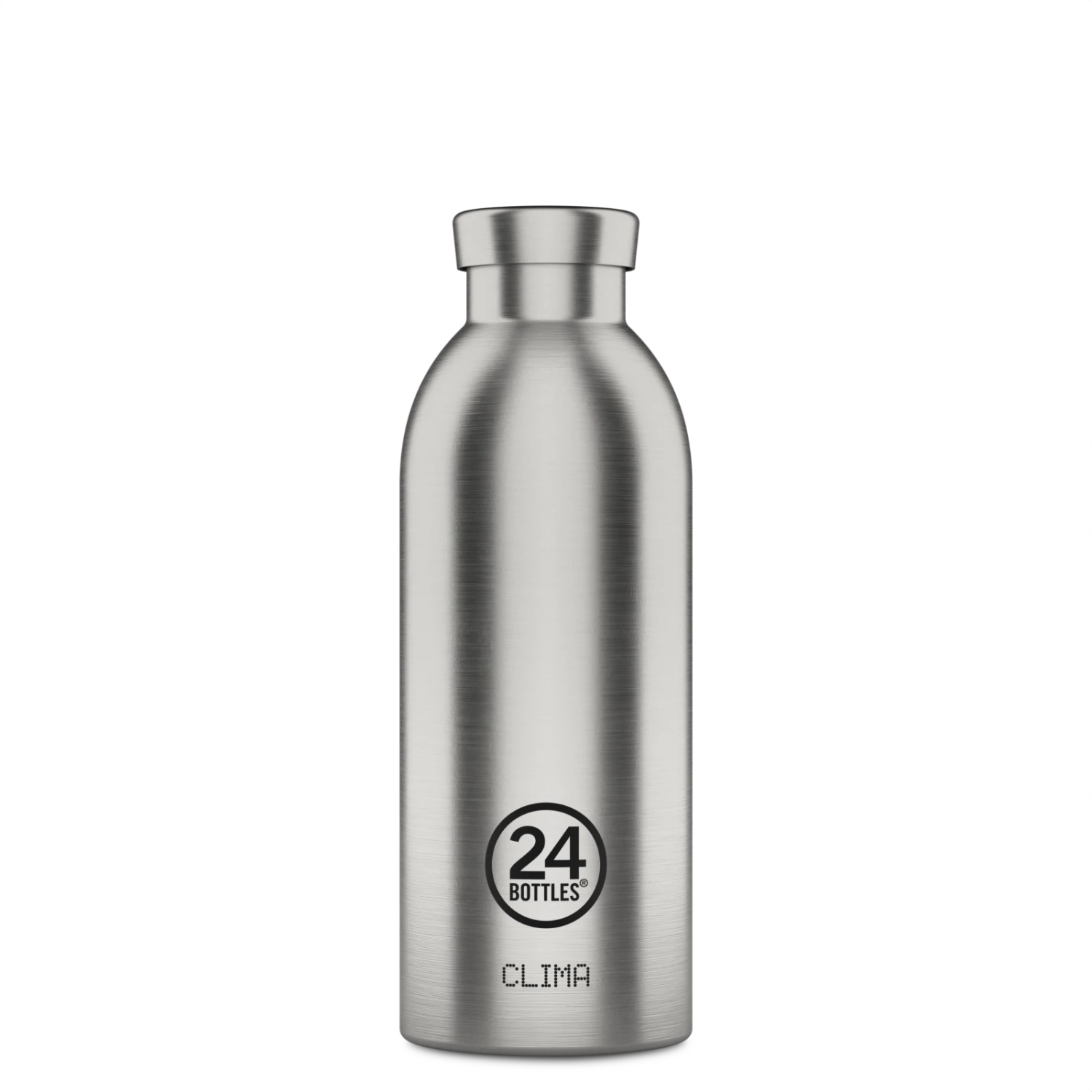24Bottles Clima Bottle | Brushed Steel - 500 Ml