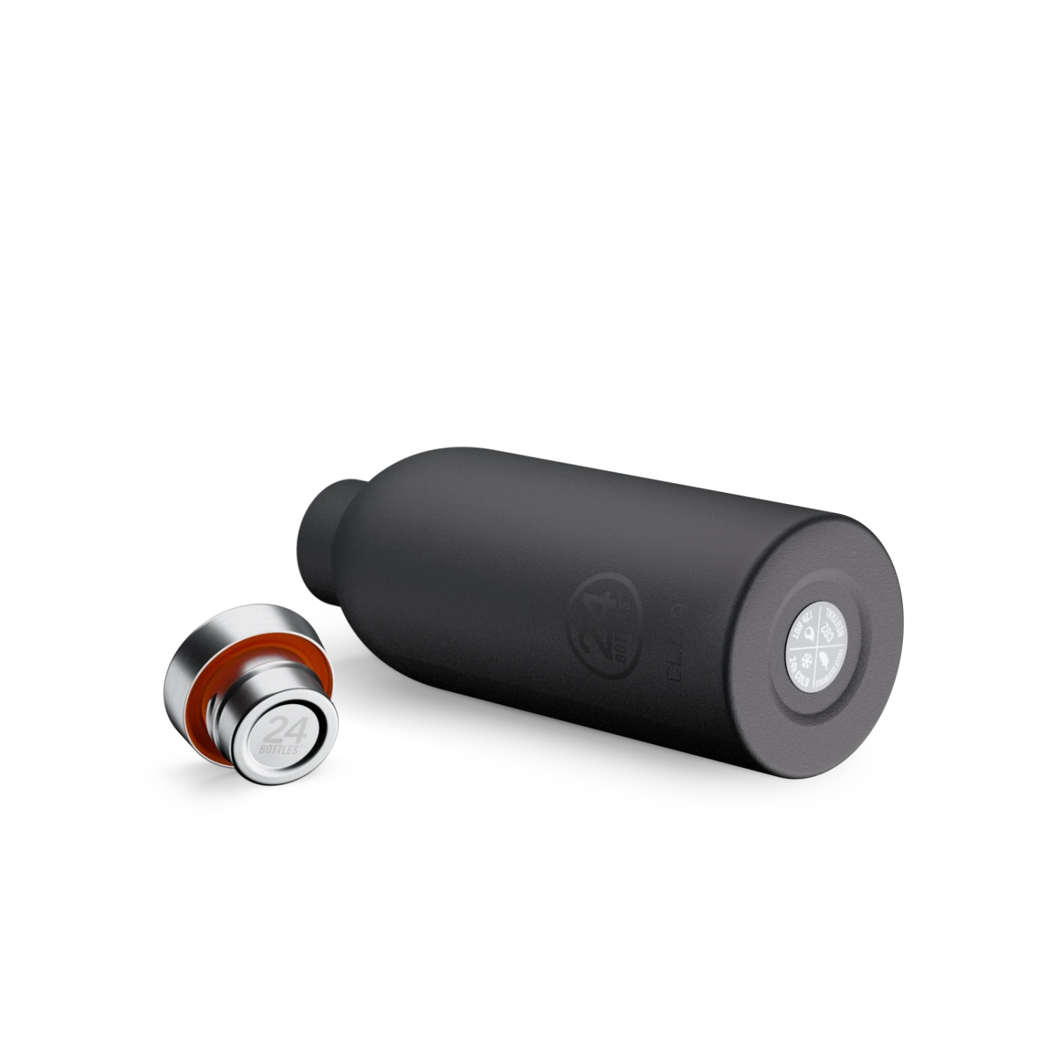 24Bottles Clima Bottle | Tuxedo Black - 500 Ml - Image 3