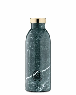 24Bottles Clima Bottle | Green Marble - 500 Ml