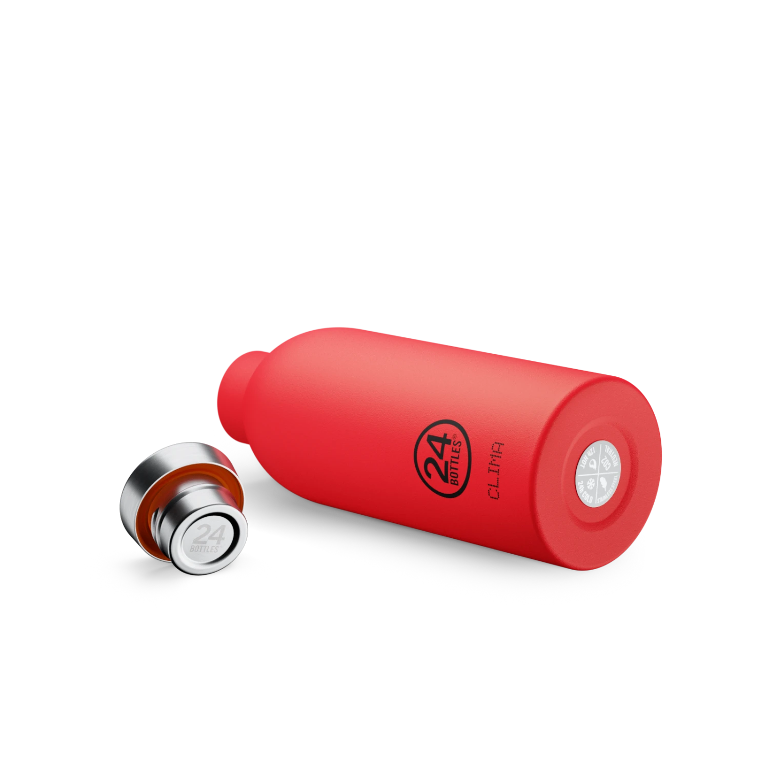 24Bottles Clima Bottle | Hot Red - 500 Ml - Image 3
