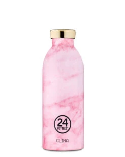 24Bottles Clima Bottle | Marble Pink - 500 Ml